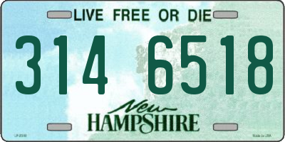 NH license plate 3146518