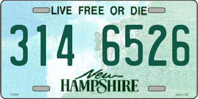 NH license plate 3146526