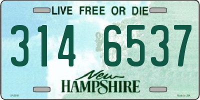 NH license plate 3146537