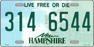NH license plate 3146544