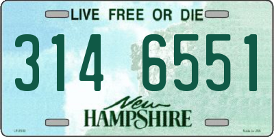 NH license plate 3146551