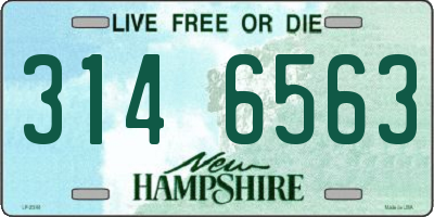 NH license plate 3146563
