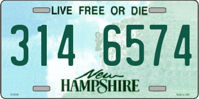 NH license plate 3146574