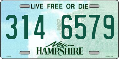 NH license plate 3146579