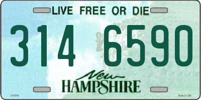 NH license plate 3146590