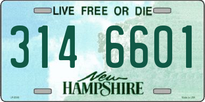 NH license plate 3146601