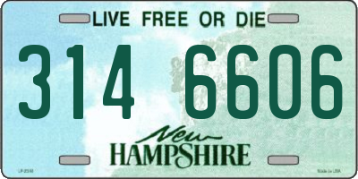 NH license plate 3146606