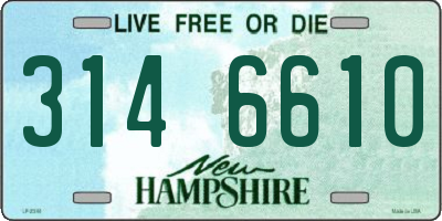 NH license plate 3146610