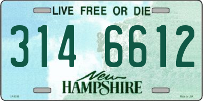 NH license plate 3146612