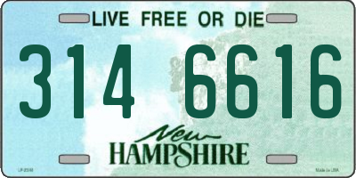 NH license plate 3146616