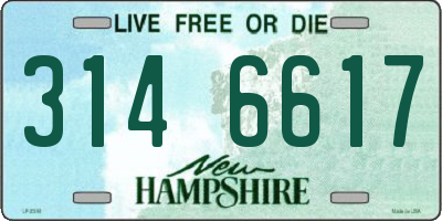 NH license plate 3146617