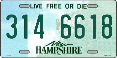 NH license plate 3146618