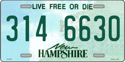NH license plate 3146630