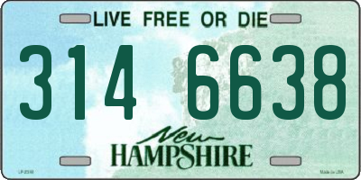 NH license plate 3146638