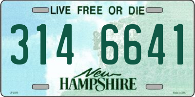 NH license plate 3146641