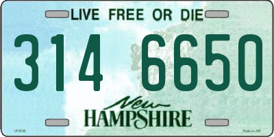 NH license plate 3146650
