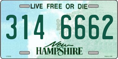 NH license plate 3146662