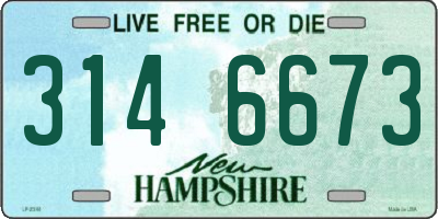 NH license plate 3146673