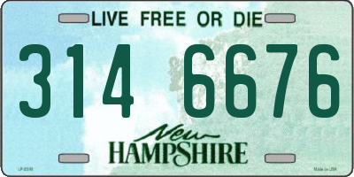 NH license plate 3146676