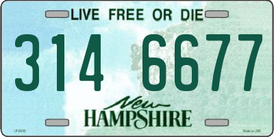NH license plate 3146677