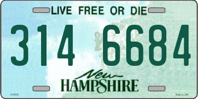 NH license plate 3146684