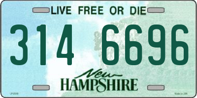 NH license plate 3146696