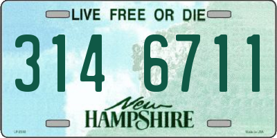NH license plate 3146711