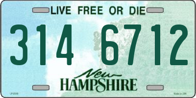 NH license plate 3146712