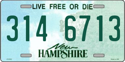 NH license plate 3146713