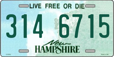 NH license plate 3146715