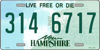 NH license plate 3146717