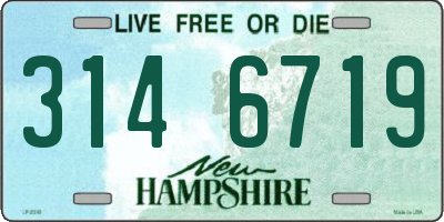 NH license plate 3146719