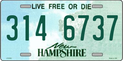 NH license plate 3146737
