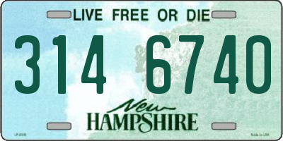 NH license plate 3146740