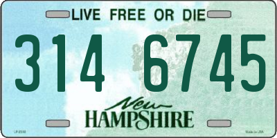 NH license plate 3146745