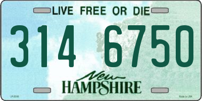 NH license plate 3146750
