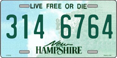 NH license plate 3146764