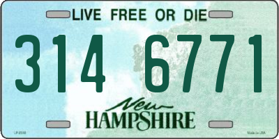 NH license plate 3146771