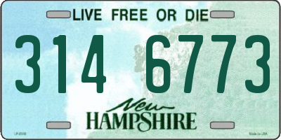 NH license plate 3146773
