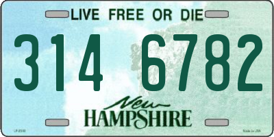 NH license plate 3146782