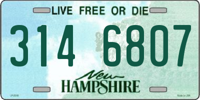 NH license plate 3146807