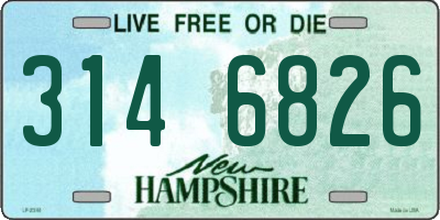 NH license plate 3146826
