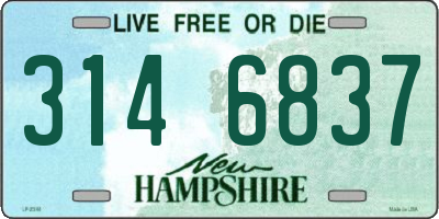 NH license plate 3146837