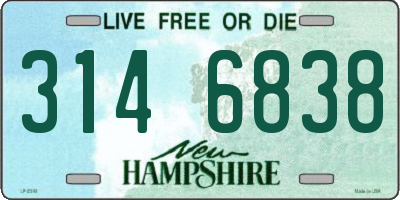 NH license plate 3146838