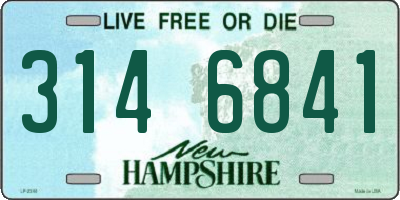 NH license plate 3146841