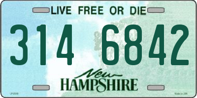 NH license plate 3146842