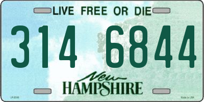 NH license plate 3146844