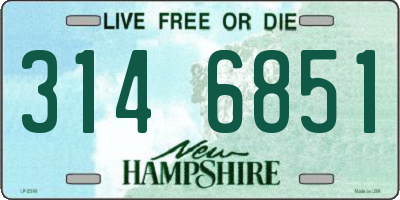 NH license plate 3146851