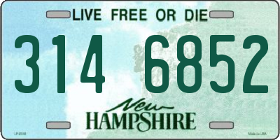 NH license plate 3146852