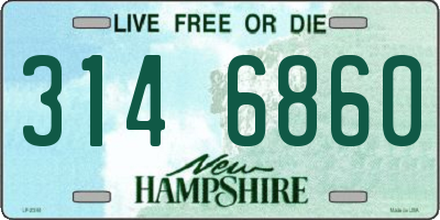 NH license plate 3146860